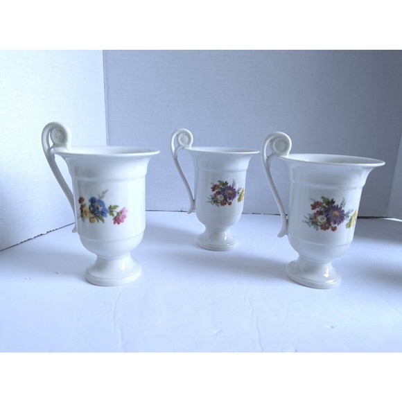 Rare Vintage Kaiser West Germany Porcelain Footed Tea Coffee Cappuccino Mug Cup - Picture 7 of 12